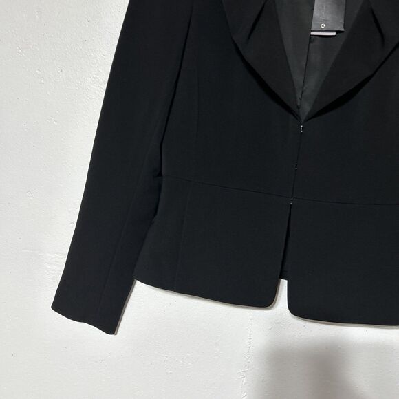 Ann Taylor Petite Womens Business Blazer Jacket Sz. 0 Black Career Suit NWT $218 - Picture 5 of 15